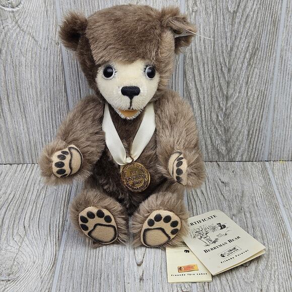 Vtg Steiff 1996 Mohair Clifford Berryman Bear Celebration Teddy Roosevelt 1741 - Picture 1 of 16